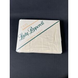 Vintage Brand New Lady Pepperell Twin Size Top Flat Sheet 66x96" Made In USA